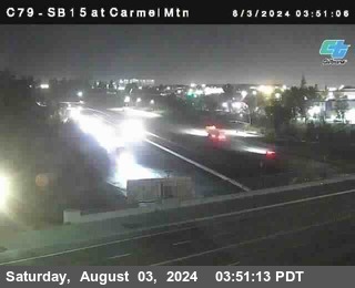 NB 15 at Carmel Mountain Rd.