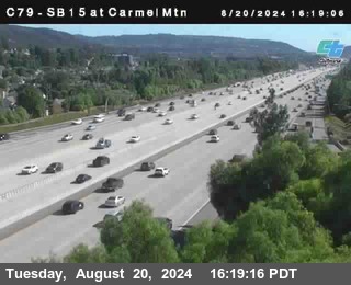 NB 15 at Carmel Mountain Rd.