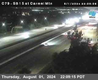 NB 15 at Carmel Mountain Rd.