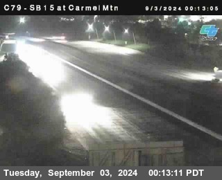 NB 15 at Carmel Mountain Rd.