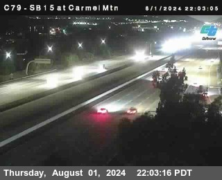 NB 15 at Carmel Mountain Rd.