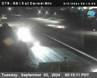 NB 15 at Carmel Mountain Rd.