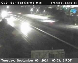 NB 15 at Carmel Mountain Rd.