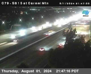 NB 15 at Carmel Mountain Rd.