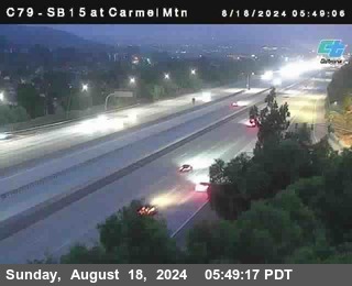 NB 15 at Carmel Mountain Rd.