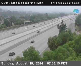 NB 15 at Carmel Mountain Rd.