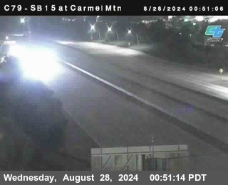 NB 15 at Carmel Mountain Rd.