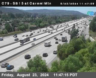 NB 15 at Carmel Mountain Rd.