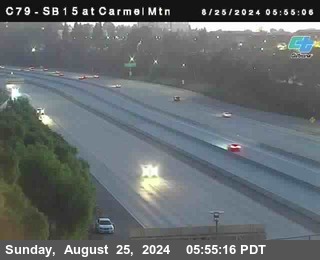 NB 15 at Carmel Mountain Rd.