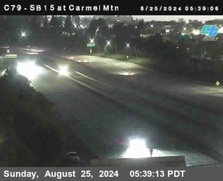 NB 15 at Carmel Mountain Rd.