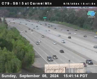 NB 15 at Carmel Mountain Rd.