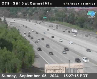 NB 15 at Carmel Mountain Rd.