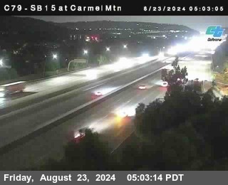 NB 15 at Carmel Mountain Rd.