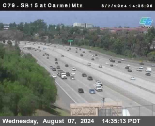 NB 15 at Carmel Mountain Rd.