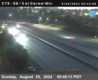 NB 15 at Carmel Mountain Rd.