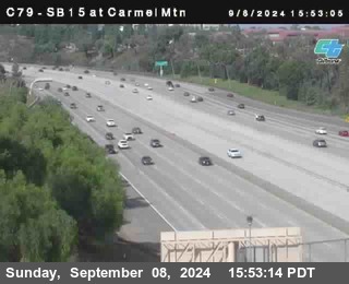 NB 15 at Carmel Mountain Rd.