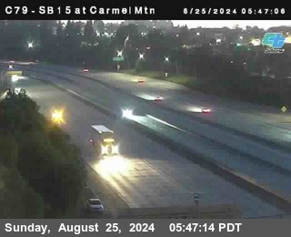 NB 15 at Carmel Mountain Rd.