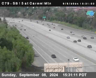 NB 15 at Carmel Mountain Rd.