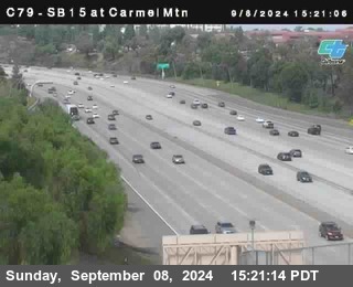 NB 15 at Carmel Mountain Rd.