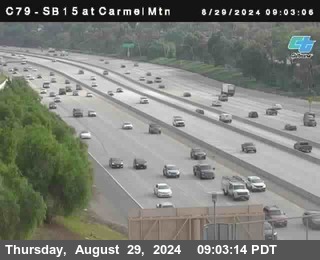 NB 15 at Carmel Mountain Rd.