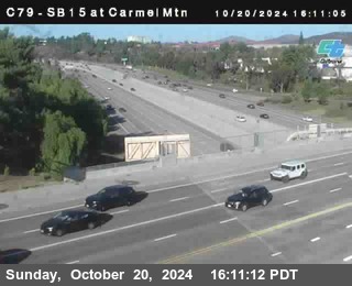 NB 15 at Carmel Mountain Rd.