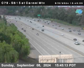 NB 15 at Carmel Mountain Rd.