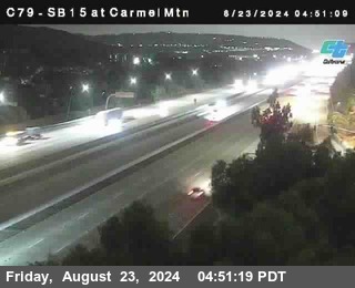 NB 15 at Carmel Mountain Rd.