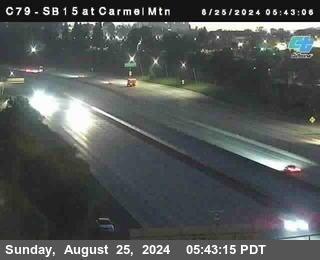 NB 15 at Carmel Mountain Rd.