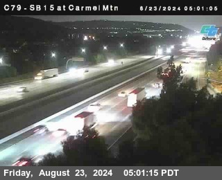 NB 15 at Carmel Mountain Rd.