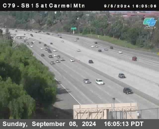 NB 15 at Carmel Mountain Rd.