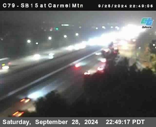 NB 15 at Carmel Mountain Rd.