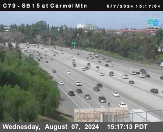 NB 15 at Carmel Mountain Rd.