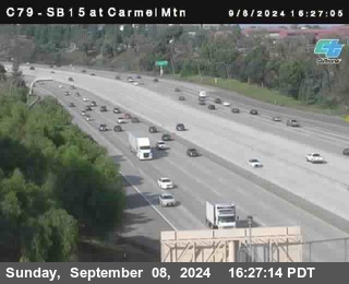 NB 15 at Carmel Mountain Rd.