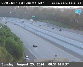 NB 15 at Carmel Mountain Rd.