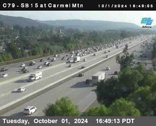 NB 15 at Carmel Mountain Rd.