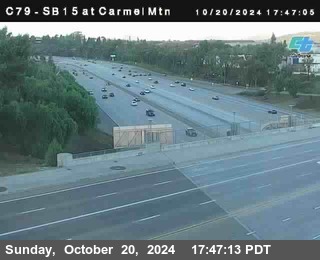 NB 15 at Carmel Mountain Rd.