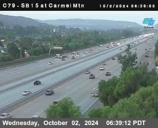 NB 15 at Carmel Mountain Rd.