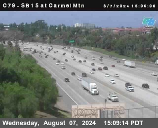 NB 15 at Carmel Mountain Rd.