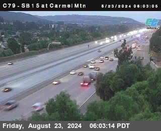 NB 15 at Carmel Mountain Rd.