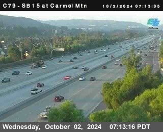 NB 15 at Carmel Mountain Rd.