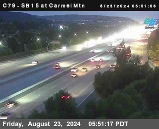 NB 15 at Carmel Mountain Rd.