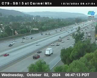 NB 15 at Carmel Mountain Rd.