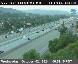 NB 15 at Carmel Mountain Rd.