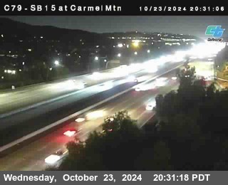 NB 15 at Carmel Mountain Rd.