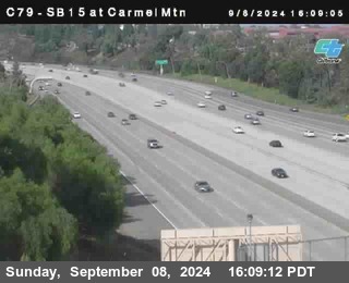 NB 15 at Carmel Mountain Rd.