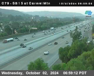 NB 15 at Carmel Mountain Rd.