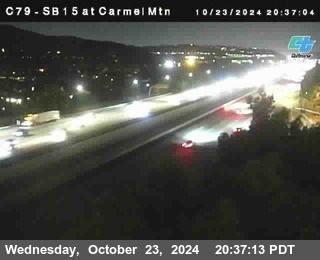 NB 15 at Carmel Mountain Rd.