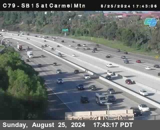 NB 15 at Carmel Mountain Rd.