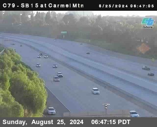 NB 15 at Carmel Mountain Rd.