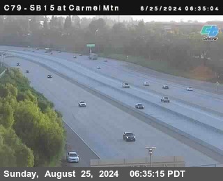 NB 15 at Carmel Mountain Rd.